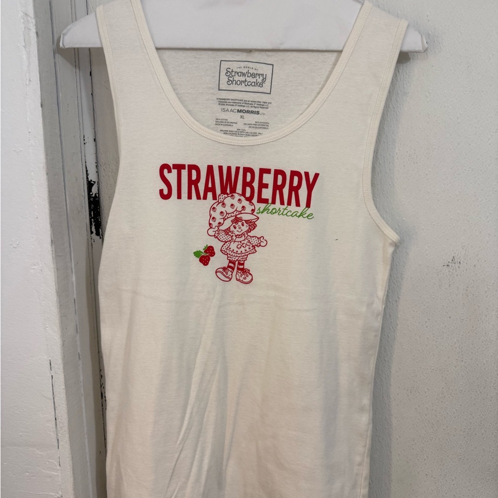 Strawberry Shortcake Cream Tank Top